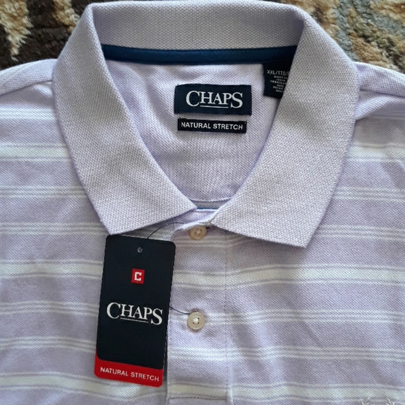 11x*Host Pick*Chaps natural stretch polo shirt - Picture 2 of 3